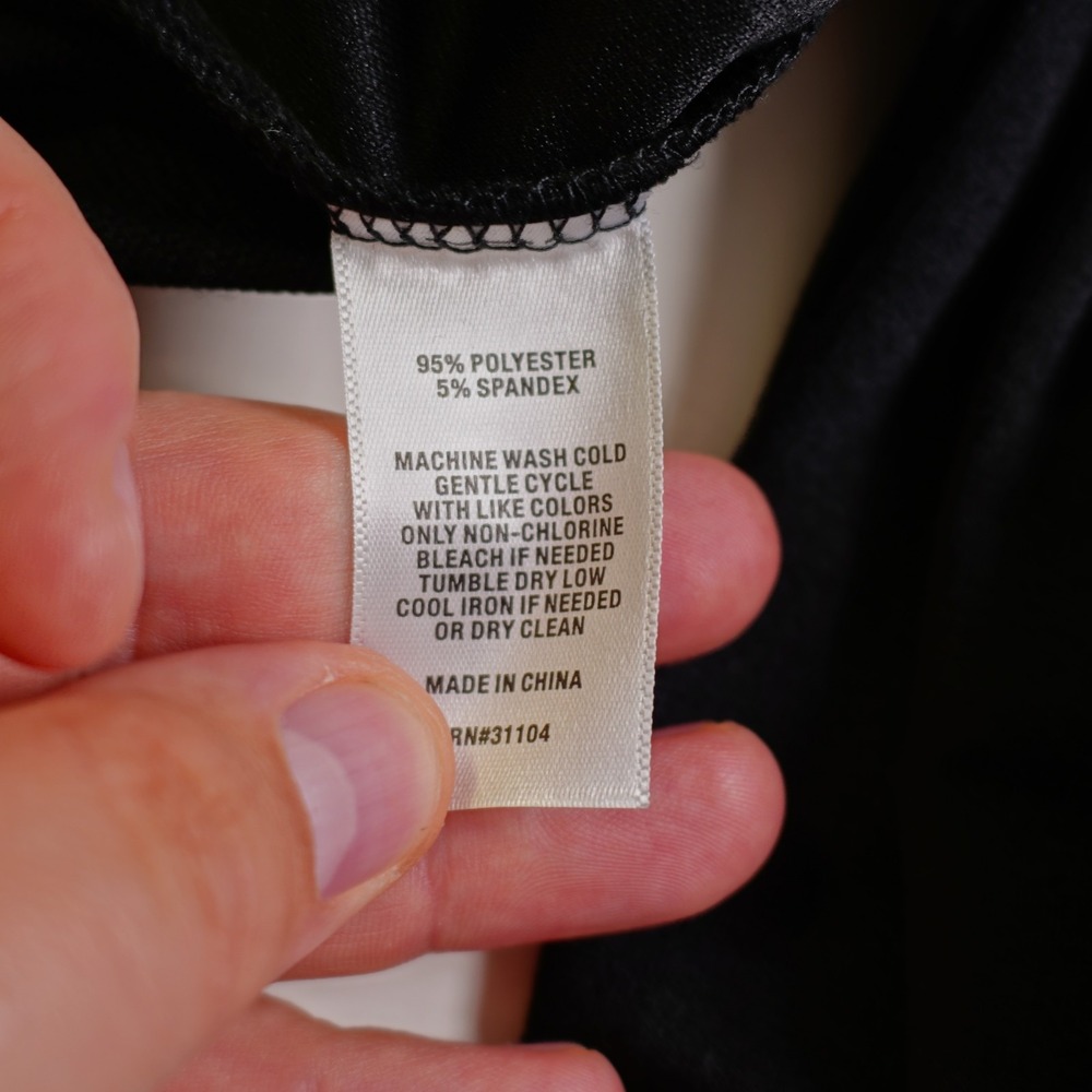 NWT Kim Rogers Soft Sets True Black Pants -Meium 34 / 30- Polyester Spandex Hig - Picture 6 of 7